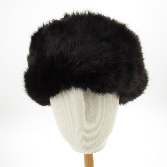 Pot Phot Other - Vintage POT PPOHT Russian Mink Fur Trapper Hat - Black